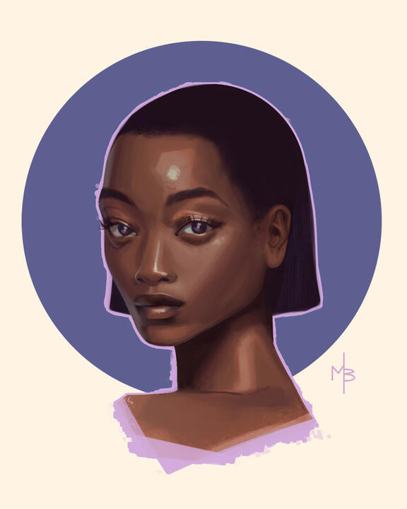 Portrait—Purple