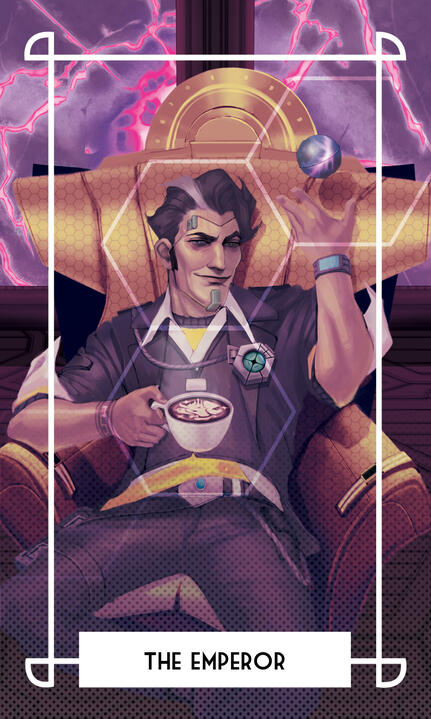 The Emperor (Fanart) Submission to a Borderslands tarot card fan project